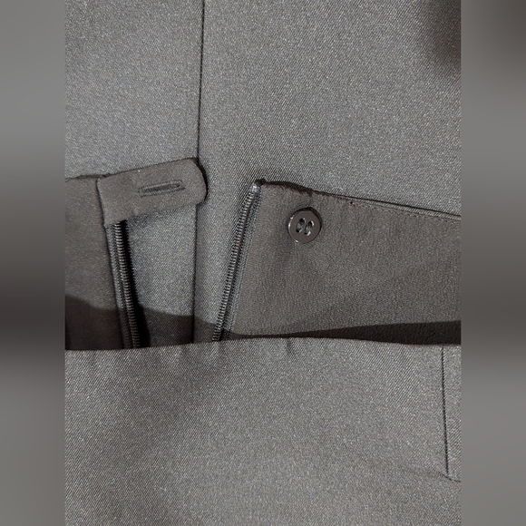 Armani Collezioni Black Pencil Skirt Size 8 silk blend zipper back Made in Italy - Picture 10 of 10
